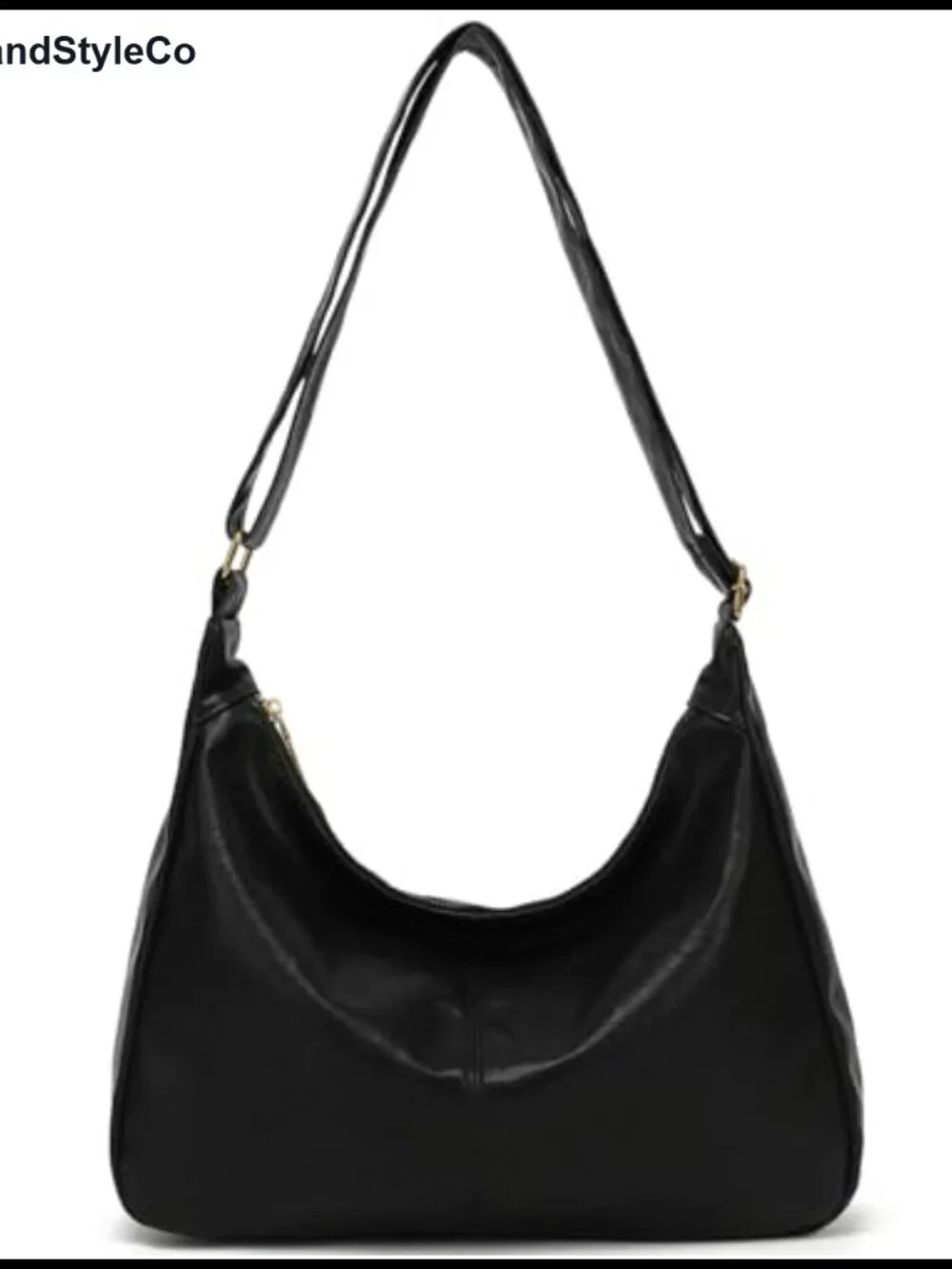 Vegan Leather Hobo Bag Ultra Soft Slouchy Shoulder Handbag Tote